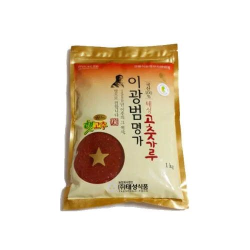 [괴산 소수] 태성식품 괴산 청결 고추가루 500g (건고추 1근을 꼭지와 씨 제거후 빻기 때문에 약간 중량이 빠집니다)