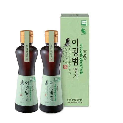충북 괴산 태성식품 들기름 300ml(2병) 100% 국산 들깨