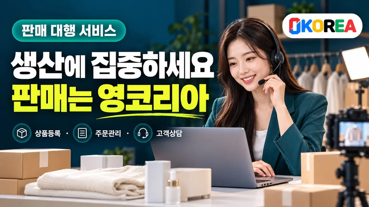 서비스#1. 판매 대행 서비스 안내 영상, 0KOREA 영코리아 홍보영상